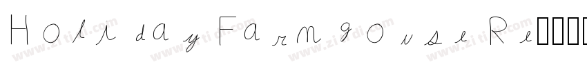 Holiday Farmhouse Re字体转换